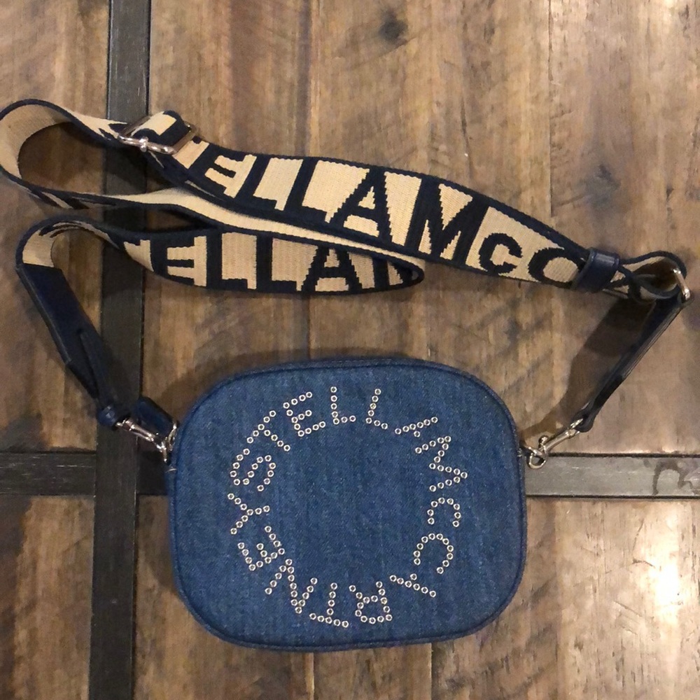 Stella McCartney Logo Denim Belt Bag